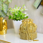 Golden beads Potli bag - RajsiPoshak