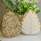 Almond Clutch with Bangle Styled Handle - RajsiPoshak