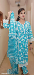 FEROZI 3 PC COTTON SUIT - RajsiPoshak